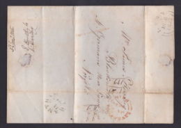 Great Britain 1845 Postal History Rare Pre-Stamp Cover + Content Norfolk D.932 - Covers & Documents