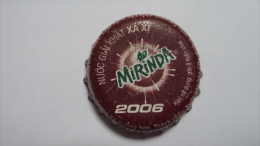 Vietnam Used Mirinda Beverage Bottle Crown Cap / Kronkorken / Capsule - Soda