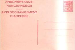 79557) INTERO POSTALE NUOVA  BERICHT VAN ADRESVERANDEING  7,5 FR - Avis Changement Adresse