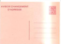 79560) INTERO POSTALE NUOVA  BERICHT VAN ADRESVERANDEING  7 FR - Addr. Chang.