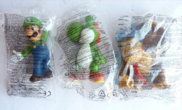 3 FIGURINES MARIO BROSS - YOSHI - DONKEY KONG - PUBLICITAIRE MC DONALD'S - Videospelen