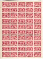 Canada MNH Scott #213 Sheet Of 50 3c George V, Queen Mary With Upper Left Plate Inscription Plate No. 3 - Fogli Completi