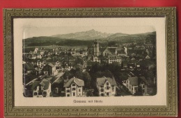 CDS6-27 Gossau Mit Säntis.  Gelaufen In 1915 Von Gossau Nach Erlen Grabs. - Gossau