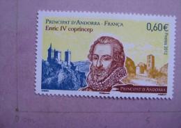 ANDORRE 2012 HISTOIRE HENRY IV NEUF FRENCH ANDORRA ENRIQUE IV MNH - Unused Stamps