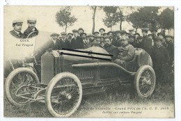 CPA - Circuit De Picardie - Grand Prix De L'A.C.F. 1913 - Boillot Sur Voiture Peugeot - Goux Sur Peugeot - Picardie