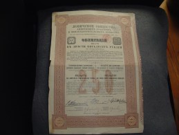 Obligation"Sté De Lovitch Des Produits Et Engrais Chimiques"Varsovie 1908 Pologne Poland - Russie