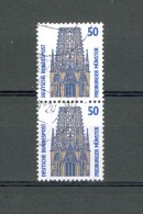 1987 N°1167 + 1167  SE-TENANT  FLUORESCENT OBLITÉRÉ 0.60 € X 2 =  YVERT TELLIER 1.20 € - Rolstempels