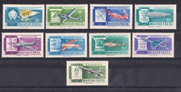 Hongrie 1962 YT- PA232/240 - Mi 1846A/54A * - Unused Stamps