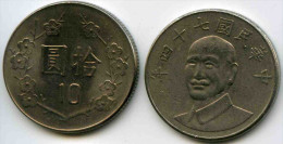 Taiwan 10 Yuan 74 ( 1985 ) KM 553 - Taiwan