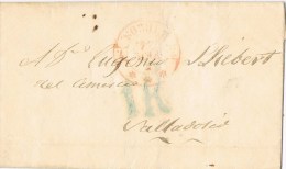 9660. Carta Entera Pre Filatelica BURGOS 1847. Baeza - ...-1850 Prephilately