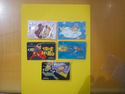 Serie Disney Hercules 5 Cartes Neuves Sous Blisters Rare ! - Con Chip