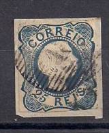 Portugal 1855 King Pedro V 25 R Mi.6I Used AM.379 - Used Stamps