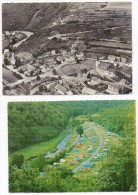 28368  -  Wiltz  Vue Aérienne  Et  Camping  -  2  Cartes - Wiltz