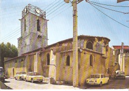 CP  13  MARIGNANE    1 -  L'église   Saint -nicolas   ( Voitures  Renault  R8 ,simca 1000 .....) - Marignane