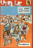 ILLUSTRATEUR MARC LENZI CARTE COMMEMORATIVE FÊTE PATRONALE D'UTELLE ALPES MARITIMES - Lenzi