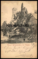 ALTE POSTKARTE RUINE WEISSENSTEIN BEI REGEN 29.08.1899 Backhaus Bayern Ansichtskarte AK Cpa Postcard - Regen