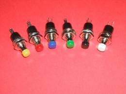 6 BOUTONS POUSSOIRS ON / OFF Pour Aiguilles Réseaux TCO - Alimentación & Accesorios Eléctricos