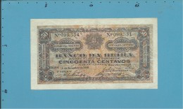 MOZAMBIQUE - 50 Centavos - 15.09.1919 - P R3b - BANCO DA BEIRA - PORTUGAL - Mozambique