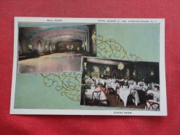 North Carolina> Winston Salem Hotel Robert E Lee  Interior View  Paper Flacking On Back    Ref 1400 - Winston Salem
