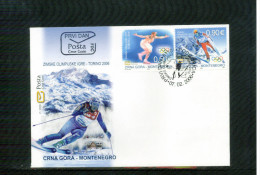 Montenegro 2006 Olympische Spiele / Olympic Games Torino FDC - Winter 2006: Turin