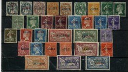 ALGERIE  1/33**et* Timbres De France 1900-1924 Surchargés - Neufs