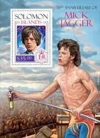 Solomon Islands. 2014  Mick Jagger. (217b) - Cantanti