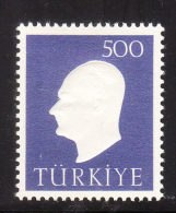 Turkey 1959 Kemal Ataturk 500k Mint - Unused Stamps