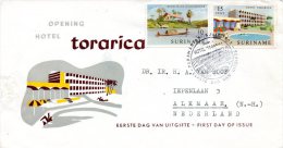 SURINAM. N° 373-4 De 1962 Sur Enveloppe 1er Jour (FDC). Hôtel. - Settore Alberghiero & Ristorazione