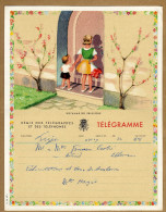 Télégramme Enfants Fleurs - Telegrammen