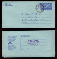 India Indien 1988 Postal Stationery FINANCE DEPARTMENT To Germany - Aérogrammes