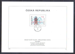 Czech  Mi  264-266   FIRST DAY SHEET Buildings In Praha  Church  Tower   2000 - Cartas & Documentos