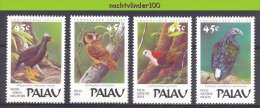 Naa1756 FAUNA VOGELS DUIF UIL PIGEON OWL EULE BIRDS VÖGEL AVES OISEAUX PALAU 1989 PF/MNH - Collections, Lots & Séries