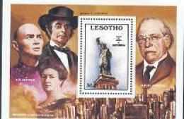 LESOTHO 1986 MNH Block Statue Of Liberty B34 #1734 - Lesotho (1966-...)