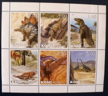 RUSSIE-URSS, Prehistoire. Animaux Prehistoriques,prehistori Cs Animals (6 VALEURS 1998) ** MNH, Sans Charniere. (2) - Prehistorics