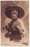 PAULETTE PAX Theater Actress-Director Portrait C1910s Vintage Postcard -A Bert  [c7876] - Donne