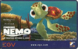 CINECARTE CARTE CINEMA  BANDE MAGNETIQUE  THAILANDE "FINDING NEMO" WALT DISNEY - Entradas De Cine