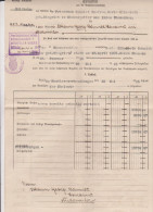 1915 Notar Notariat Teilzettel Müllheim Acte De Notaire Allemagne Partage - 1900 – 1949