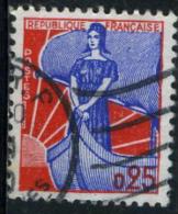 FRANCE 1234°  0f25 Bleu Et Rouge Marianne à La Nef (10% De La Cote + 0,15) - 1959-1960 Marianne à La Nef