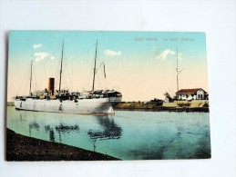 Carte Postale Ancienne : SUEZ CANAL : "Le Cape" Station,  1924 - Sues