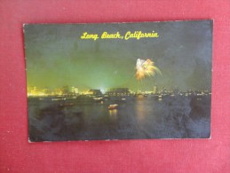 California> Long Beach  Night Fireworks        Ref 1401 - Long Beach