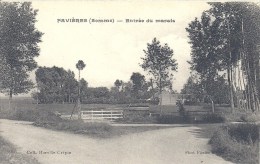 PICARDIE - 80 - FAVIERES - 400 Habitants - Entrée Du Marais - Rue