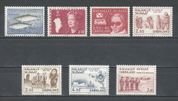 GROENLAND Année 1983 Complète N° 128/134 ** Neufs = MNH Luxe Cote 32 €  Jahrgang Full Year Ano Completo - Années Complètes