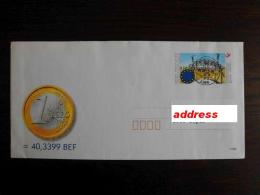 België Belgium - Voorgefrankeerde Enveloppe 'EURO' - Covers & Documents