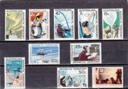 Territorio Antartico Australiano Nº 8 Al 18 Falta Nº 11 - Unused Stamps