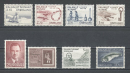 GROENLAND Année 1984 Complète N° 135/142 ** Neufs = MNH Luxe Cote 27 €  Jahrgang Full Year Ano Completo - Volledige Jaargang