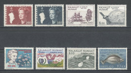 GROENLAND Année 1985 Complète N° 143/150 ** Neufs = MNH Luxe Cote 24,75 €  Jahrgang Full Year Ano Completo - Années Complètes