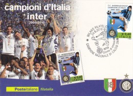 Italia Rep. 2010 - Maxicards Inter Campione D´Italia 2009/10 - Clubs Mythiques