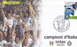 Italia Rep. 2010 - FDC  Inter Campione D´Italia 2009/10 - Clubs Mythiques