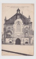 (RECTO / VERSO) AIRVAULT EN 1918 - N° 10 - LA FACADE DE L' EGLISE - Airvault