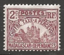 MADAGASCAR TAXE  N° 8 NEUF Sans Gomme - Postage Due